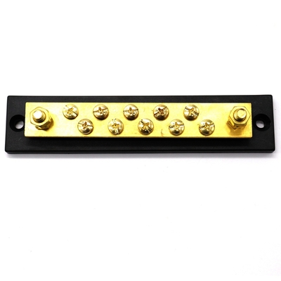 RV Yacht Jalur Pertukaran Arus Besar Baris Tembaga Bus Bar 150A 48V DC 10 Bit