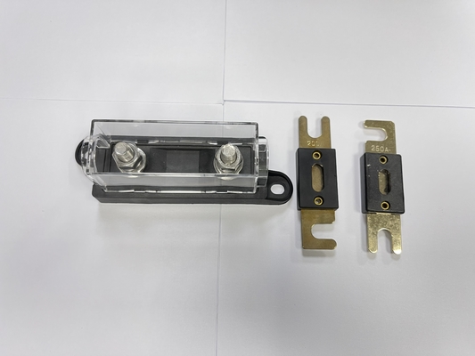 ANL Besar Saat Ini Plug In Car Audio Fuse Holder PA66 Brass Tin Plating