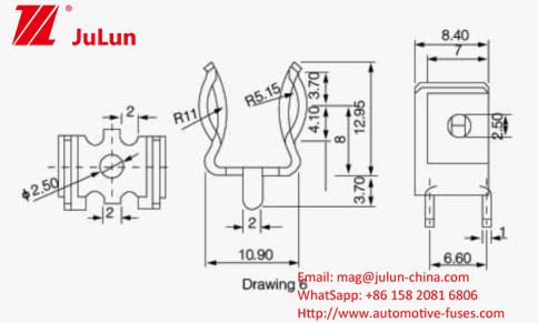 Fuse Panel Surya Kompak 1000VDC 50A Silinder Untuk Lingkungan Terbatas Ruang
