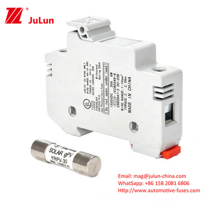 Fuse Panel Surya Kompak 1000VDC 50A Silinder Untuk Lingkungan Terbatas Ruang