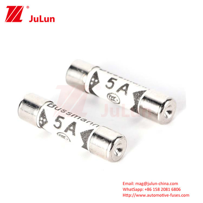 BUSSMANN BS1362 UK Keramik Fuse Otomotif 6*25mm 3A 5A 7A 10A 13A 20A Peraturan Keamanan