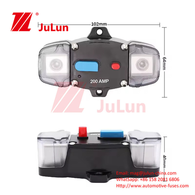 Reset manual dengan tombol pengalihan 300A 48V Flame Retardant Waterproof RV Yacht Circuit Breaker Overheat An