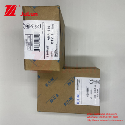 BUSSMANN 630MMT 690V Keramik Tembaga Twin Flat Plate Bolt Type Fuse Untuk Otomotif