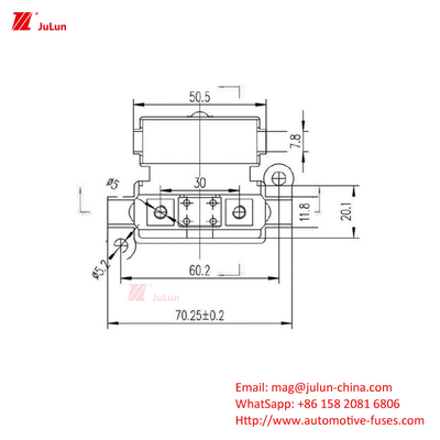 30A-500A Current ANS/MIDI Small Good Fuse Holder Ship Manual Reset Circuit Breaker