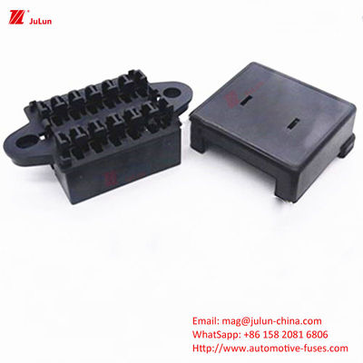 Dimensi eksternal Standar UL EU 30A-500A Bolt Fuse Holder Fuse Box Perlindungan Sirkuit Otomotif Nylon Fuse Holder