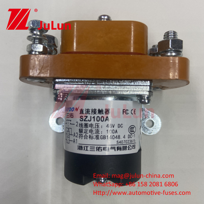 Dc Contactor Charging Stack SZJ200A-D ZJ200D Motor 12V 24V 60V 72V Peralatan Komunikasi