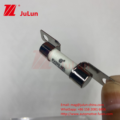Fuse EV Keramik Bolted 750V Kapasitas Patah Kejut Mekanis 25A 30A 40A 750VDC