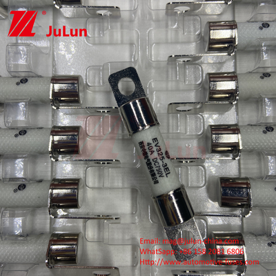 Quartz Sand Out Pipe 10A - 100A Bolted Electric Fuse Untuk Pengecas 30A 50A 750VDC EV Fuse Hei Apakah Cocok F