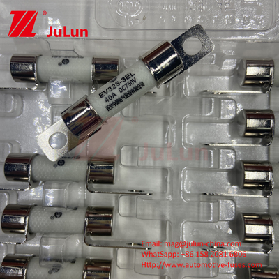 DC750V 10A-100A Fuse EV Boxed Untuk Sistem Traksi Kendaraan Listrik penyimpanan energi 25A 30A 50A Fuse EV