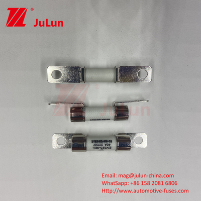 10x38mm Fuse Keramik Mobil Bolt dipasang EV FUSE Keandalan Lingkungan Sesuai dengan ISO8820