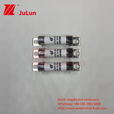 50kA DC Fuse Rated Untuk EV DC DC Converter Car Charger 750VDC EV325 Fuse Chemical Load Dan Suhu Tinggi 40A 5