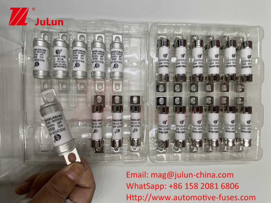 63A RS308 HB Fuse Bolted Mounting 80A 10A 15A 40A Fuse Keramik Otomotif Dengan Mounting Bolt