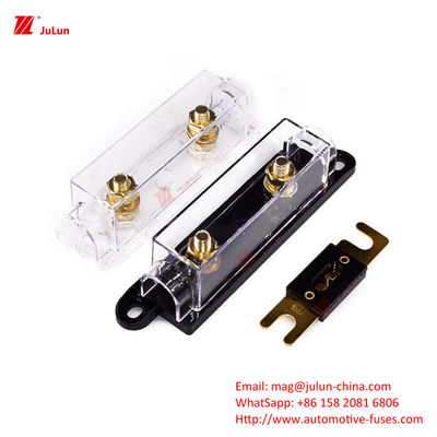 ANS/MIDI Pemegang Sekring Premium Kecil, Kendaraan Listrik Manual Reset 30A-500A Nylon Plastik Satu/Bipolar 32V Pemutus Sirkuit