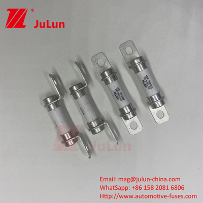 Tabung Keramik 20A30A40A Fuse Kendaraan Listrik 500VDC Bolt M6 Bolt