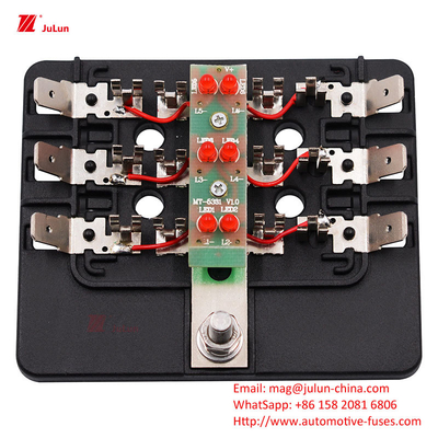 ANS/MIDI 30A-500A Pemegang Sekring Kontak Tembaga Kecil Sesuai dengan Standar UE UL untuk Reset Otomatis Sekring Otomotif