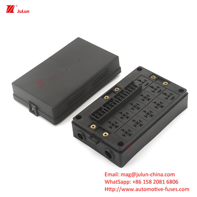 12 Way Fuse Box 12 Way Positif dan Negatif Mobil Boat Safety Seat Dengan Lampu LED Car Insert Reset Otomatis Mobil Fuse Laut