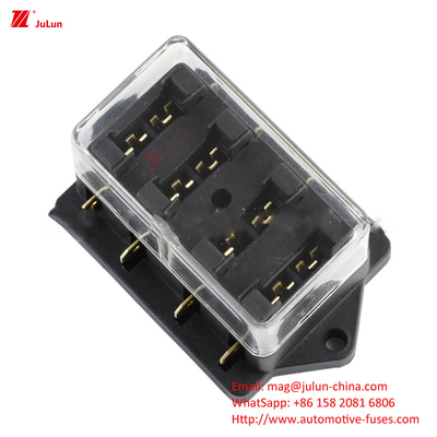 Eu UL Single/Bipolar 30A-500A Nylon Housing Fuse Holder Perlindungan Sirkuit Elektronik Otomotif