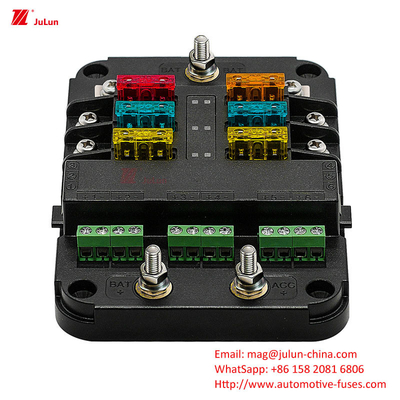 Eu UL standar pemutus sirkuit otomotif bolt pemegang sekring 32V 30A-500A rumah nilon