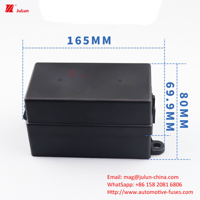 Bagian Otomatis Perlindungan Sirkuit Elektronik Terminal arus 32V30A-500A Auto Fuse Holder Tembaga Kontak 30A-500A