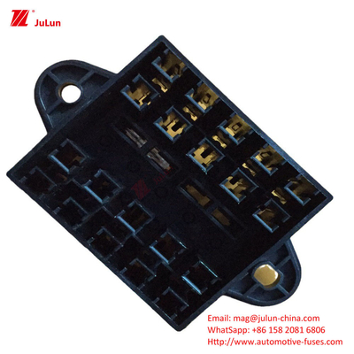 Bagian Otomatis Perlindungan Sirkuit Elektronik Terminal arus 32V30A-500A Auto Fuse Holder Tembaga Kontak 30A-500A