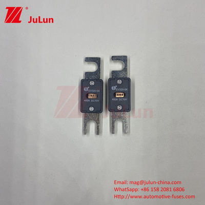EV320-5X Quartz Sand Outer Pipe 6kA DC EV Fuse Kendaraan Listrik 125A 70VDC Bolt