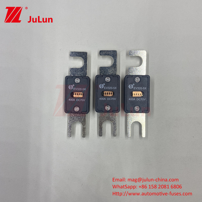 M6 Bolt Type Electric Car 70VDC Kendaraan Energi Baru Fuse Kendaraan Listrik 200A EV320 5C