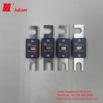 Fuse EV otomotif dengan nilai arus 80-500A - Sesuai dengan Standar ISO8820-5 dan GB/T31465.5-2015