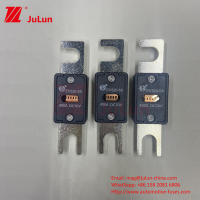 Fuse EV Kendaraan Listrik Kotak 70VDC Tegangan Nominal M6 Bolt Jenis 250A EV320-5C