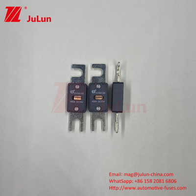 EV320-5X-80A 70VDC Fuse Keramik Hitam Kendaraan Listrik Untuk Aplikasi Mobil