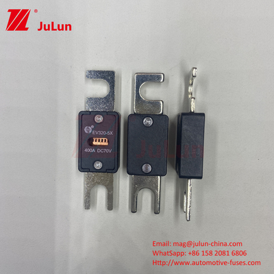EV320-5X-350A-N 70VDC 6kA Sekring Keramik Tembaga Kendaraan Listrik untuk Keamanan Sistem Traksi EV