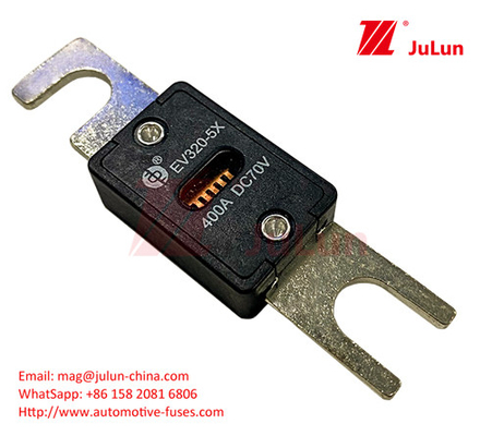 EV320-5C-225A-N 70VDC Custom Logo Automotive Blade Fuses Screw Plug In M6 M8 Tembaga 80A-500A