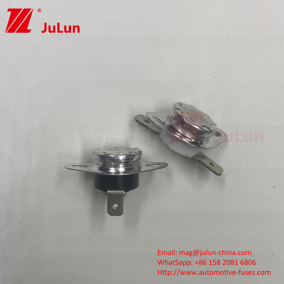 KSD301 130°C Switch Jump tahan lama dengan siklus hidup ≥100000 kali dan tipe kontak yang biasanya tertutup