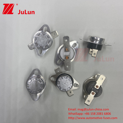 Reset manual KSD301 Bimetal Thermostat Perkakas listrik Fuse pemotongan termal