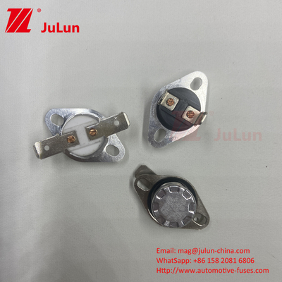 Saklar kontrol suhu biasanya tertutup / terbuka KSD301 Bimetal Thermostat Manual Reset Termal Cut Out Switch