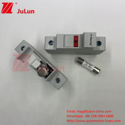 PV-30 CE TUV 10*38mm Dc 6A,8A,10A,12A,15A,20A,25A,32A PV Surya Dc 1000V Fuse Dengan Fuse Untuk Perlindungan Modul PV Surya