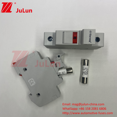 1000VDC Solar PV Fuse Holder Dengan 30kA 32A 63A 125A Din Rail Mounting Fuse Holders Fuse Holder B