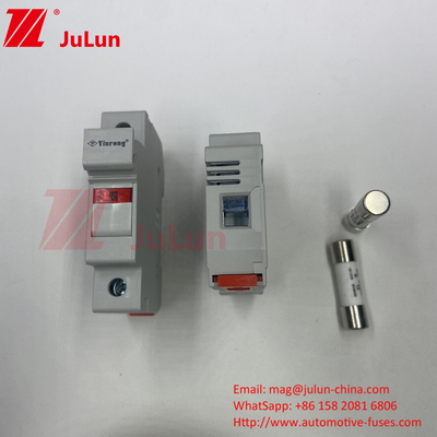 1000VDC 32A pemegang sekering surya dengan sekering untuk Inverter PV RT18-32 15A 20A 32A pemegang sekering dengan indikator LED untuk Solar P