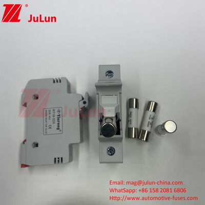 10A-63A Fuse Silinder Untuk Perlindungan Sistem Energi Surya Fuse PV Surya DC 1000V 6A 10A 15A 20A 25A 30A Tegangan Tinggi