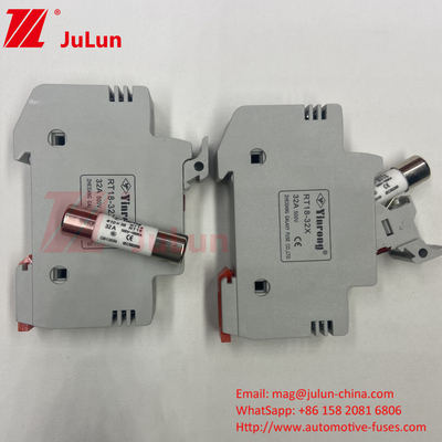 10A-63A Fuse Silinder Untuk Perlindungan Sistem Energi Surya Fuse PV Surya DC 1000V 6A 10A 15A 20A 25A 30A Tegangan Tinggi