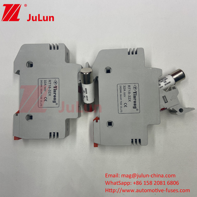 Din Panduan Fuse Holder DIN Rail Solar Fuse Holder Solar DC 1000V Fuse PV 6A 10A 15A 20A 25A 30A Tinggi V