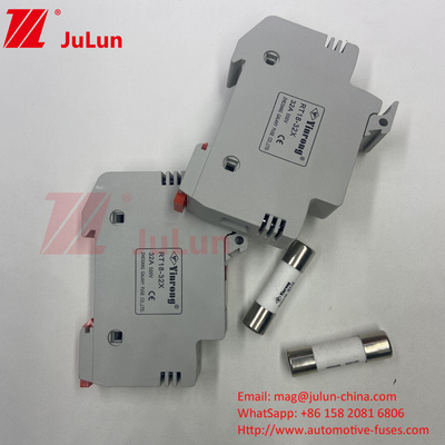 Fuse PV Surya Untuk Proteksi Kotak Bus Fuse PV DC 1000V 6A 10A 15A 20A 25A 30A Tegangan Tinggi Untuk Surya