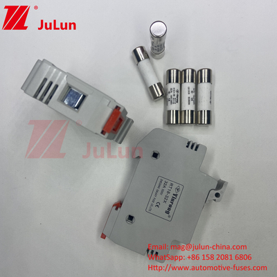 1500VDC Kapasitas Pemutus Solar PV Fuse Solar PV DC Fuse 1000V 15A-32A Rating Untuk Perlindungan Listrik Dalam Sistem PV