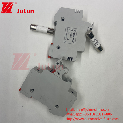 Sertifikat Solar PV Bus Box Fuse Untuk Perlindungan Modul Fotovoltaic CE Electric Solar PV Fuse Holder