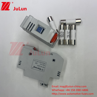 Fuse Solar Photovoltaic Inverter Untuk Suhu Ekstrim 40A DC 1500 FUSE Holder Cocok Dengan 14 * 51mm