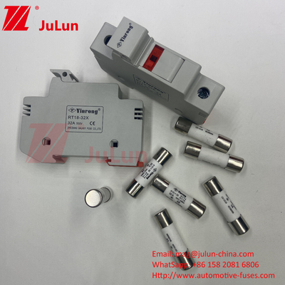 Solar PV Keramik Fuse Holder Dengan Kapasitas Patah 1000VAC/DC 300A Keramik Fast-Acting Fuse Untuk Photovoltaic Ch