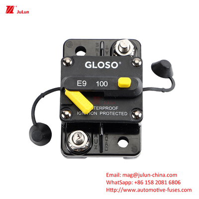Perlindungan sirkuit elektronik otomotif dengan lampu LED Multi-Way Fuse Box SBH-6PD Sekrup 30A-500A Dua kutub 32V Manual Re