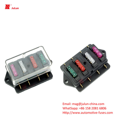 Bolt kontak tembaga pada kotak sekering nylon Shell lulus EU UL sertifikasi lampu LED Multi-Way Fuse Box SBH-6PD S