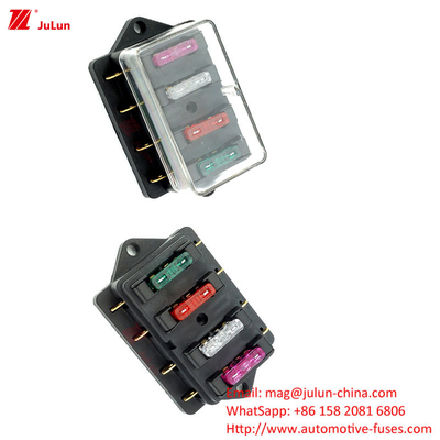 Bolt kontak tembaga pada kotak sekering nylon Shell lulus EU UL sertifikasi lampu LED Multi-Way Fuse Box SBH-6PD S