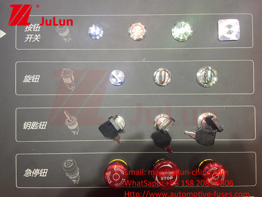 IP65 Self-Locking Stainless Steel Metal 10/12/16/22mm Led Momentary Switch Push Button Kecil