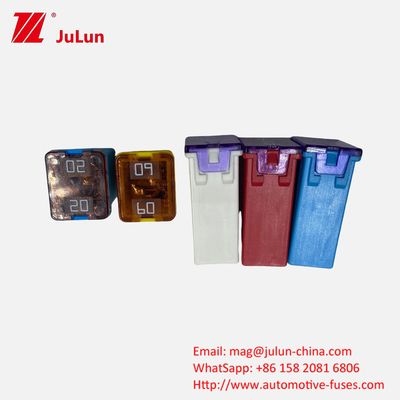 OEM Blade Fuse SBFC J FLF N Untuk Kendaraan Jalan Fuse Mobil Listrik Khusus Littel Mobil Square Fuse 32V 58V